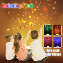 Load image into Gallery viewer, Toddler Night Light Lamp, LICKLIP Dimmable LED Bedside Lamp with Star Projector, Kids Night Lights with Timer Design & Color Changing, Portable Rechargeable Lamp, Cute Gifts for Children Bedroom