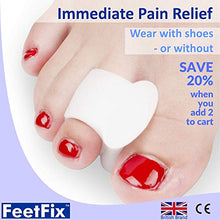 Load image into Gallery viewer, FEETFIX Bunion Corrector Toe Separators – Minimally Invasive Gel Hallux Valgus Big Toe Straightener Protector Splint– Immediate Foot Pain Relief – 4 Pack – Wear with Shoes Spacer –– Medical Grade
