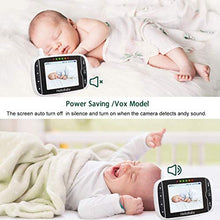 Load image into Gallery viewer, Baby Monitor,Hello Baby Monitor with Camera and Audio, 3.2'' LCD Screen,Rotate 355°horizontally and120°vertically,VOX Mode,Two-Way Audio, Night Vision,Temperature Monitoring, Lullabies