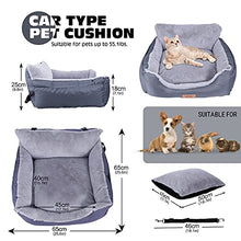 Load image into Gallery viewer, Masthome Dog Car Seat, Pet Booster Car Seat Bed for Dogs and Cats with Safety Belts & Storage Pockets, Large Dog Bed for Car Traveling, Portable & Washable - Grey