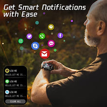 Load image into Gallery viewer, Slothcloud Smart Watches for Men,Fitness Activity Tracker Watch with Heart Rate Blood Oxygen Monitoring IP68 Waterproof 1.71 inch Full Touch Screen Smart Watch Compatible for iOS Android (Black)