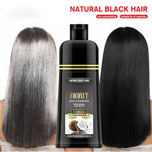 Load image into Gallery viewer, Black Hair Shampoo , 500ml Coconut Ginger Shampoo Fast Black Hair Hair Dye Coloring Nourishing Shampoo