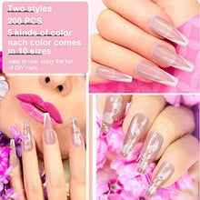 Load image into Gallery viewer, EBANKU 48pcs Coffin Long False Nails Fake Nails Ballerina Acrylic Press on Nails Full Cover Stick on Nails for Women and Girls