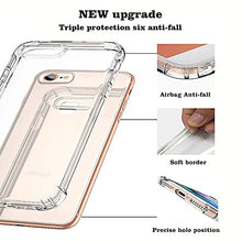 Load image into Gallery viewer, Hually Case for iPhone 7, iPhone 8 Case, iPhone SE 2022 Case, iPhone SE 2020 Case,Crystal Clear Shock-Absorption Protective Cover,Transparent TPU Anti-Scratch Case for iPhone 7/8/SE 2nd&3rd 4.7"