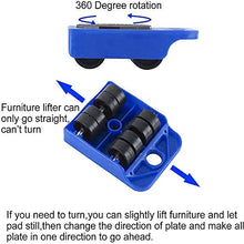 Load image into Gallery viewer, Y-nut Furniture Moving Roller Set Moving Device Portable Heavy Lifting Device Furniture Moving Device Mover Transport Set, 5 Pieces,Lifting Tool, Heavy Lifting and Gliding Lever System