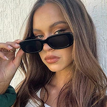 Load image into Gallery viewer, 2 Pieces Square Rectangle Sunglasses, Fashion Retro Glasses, UV 400 Protection Driving Eyewear for Women Men