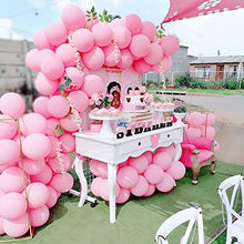 Load image into Gallery viewer, PartyWoo Pink Balloons Pack of 70 Helium Balloons Pink Glitter Balloons Pink and White Balloons for Party Decoration 1st Birthday Girl Decoration Baby Shower (Pearl) 4711100062824