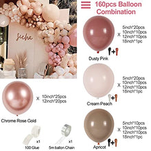 Load image into Gallery viewer, Retro Pink Balloon Garland Kit, 110Pcs Reusable DIY Doubled Dusty Pink Balloon Arch Kit for Retro Boho Wedding, Baby Shower, Bridal Engagement, Anniversary, Birthday