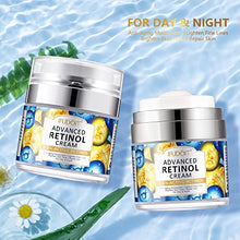 Load image into Gallery viewer, Advanced Retinol Cream for Face with 2.5% Retinol & Hyaluronic Acid, Natural Anti Aging & Wrinkle Day & Night Face Cream for Women and Men, Brighten Hydrate and Plump Skin, for All Skin Types