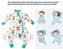 Load image into Gallery viewer, Chilsuessy Baby Sleeping Bag with Feet 2.5 Tog Winter Sleeping Sack with Removable Sleeves Anti Kick Infant Toddler Wearable Blanket for Boys and Girls, Forest Animals/2.5 Tog, 80/2-3 Years