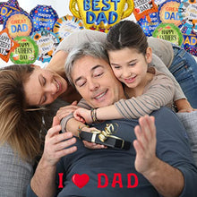 Load image into Gallery viewer, Fathers Day Balloons, 15 Pcs Happy Father's Day Decorations Balloons, Love You Dad Fathers Day Aluminum Foil Floral Balloons for Fathers Day Birthday Party Decorations (Father's Day)