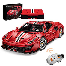 Load image into Gallery viewer, WEEGO 3187Pcs Technic Sports Car 1:8 2.4Ghz Remote Control Racing Car Supercar Model Kit for Ferrari 488 Pista, Construction Building Blocks Compatible with LEGO Technic