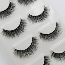 Load image into Gallery viewer, False Eyelashes, 3D Faux Mink False Lashes Reusable Long Thick Eyelashes for Makeup Eyelashes Extension, 4 Pairs Hand-made Dramatic Fake Eye Lashes with Eyelashes Clip (G102)