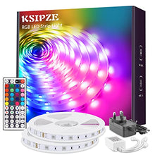 Load image into Gallery viewer, Ksipze Led Strip Lights 10m RGB Color-Changing Led Lights with 44 Keys Remote Control and 12V Power Supply Led Light Kit for Home Lighting Flexible Strip Light for Bedroom Home Decoration (10 Meter)