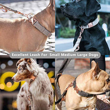 Load image into Gallery viewer, Rose Gold Dog Collar and Lead(2m) Set | Exceptionally Elegant & Adjustable | 3 Adjustable Lengths Dog Leash | Soft and Easy to Clean