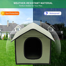 Load image into Gallery viewer, Pet Outdoor House, Waterproof Cat House Dog House Pet Outdoor Cat House, Outdoor Rainproof Dog House Cat House Villa Tent Collapsible Pet Shelter Foldable Pet Shelter Feral Cat House Pet Shelter