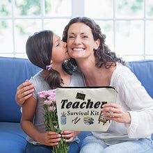 Load image into Gallery viewer, Teacher Gift, Teacher Gifts for Women, Teacher Appreciation Gifts, Mom Gifts, Teacher Survival Kit Cosmetic Bag, Teacher Supplies for Teacher's Day Graduation Gift, Gift for Mom