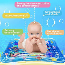 Load image into Gallery viewer, Wendergo Tummy Time Water Mat Inflatable Play Mat Perfect Sensory Toys for Baby Early Development Activity Centers Infants & Toddlers 3 6 9 Months Newborn Girls Boys