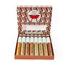 Load image into Gallery viewer, Eat.Art BBQ Grill – Dads Spice Meat Rub - 8 Unique BBQ and Roast Spice Set – Fathers Day Food Cooking Gifts for Men - Unusual Daddy Selection Box – World Collection Tasty Spices