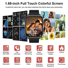 Load image into Gallery viewer, Smart Watch 2021, Fitness Tracker 1.69" Touch Screen Heart Rate Sleep Monitor, IP68 Waterproof Fitness Watch Smartwatch, 24 Modes, Pedometer Activity Trackers Smart Watch for Men Women for Android iOS