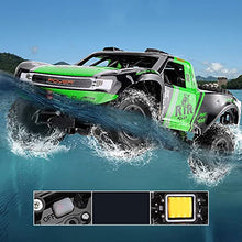 Load image into Gallery viewer, Weaston Amphibious RC Cars 1:10 Scale RC Buggy 2.4 GHz Waterproof Remote Control Car, 50cm Large Monster Truck, 4WD Off Road Vehicle With Two Battery Gift For Adults And Kids (Green)