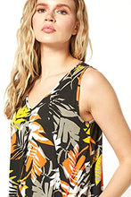Load image into Gallery viewer, Roman Originals Women Slouch Cocoon Dress with Pockets - Ladies Stretch Jersey Summer Spring Casual Harem Sleeveless Oversized Loose Relaxed Comfortable Baggy Beach - Orange - Size 16