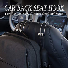 Load image into Gallery viewer, SAVORI Auto Hooks, Bling Car Hangers Organizer Seat Headrest Hooks Strong and Durable Backseat Hanger Storage Universal for SUV Truck Vehicle 2 Pack (White)