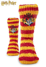 Load image into Gallery viewer, Harry Potter Fluffy Slipper Socks - Gryffindor Deluxe Knitted Winter Warm Fleece Lined Chunky Slipper Bed Socks Ladies Non Slip for Boys, Girls, Men, Women Size 5 to 8 - Great Stocking Fillers