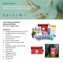 Load image into Gallery viewer, Lewis-Plast Premium 92 Piece First Aid Kit - Safety Essentials for Travel, Car, Home, Camping, Work, Hiking & Holiday Red, Small