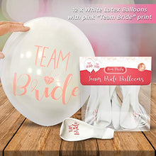 Load image into Gallery viewer, 12pk Team Bride Hen Party Balloons | Hen Do Wedding Decor Helium Balloon | Wedding Decorations Hen Party Supplies