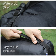 Load image into Gallery viewer, Azarxis Compression Stuff Sack for Sleeping Bag, Lightweight Compression Bag Water Resistant Compact Compression Sack for Camping Hiking Backpacking Travelling Clothes Storage (Black, S)