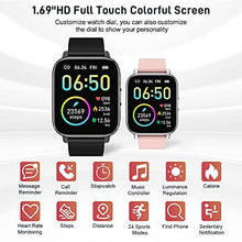 Load image into Gallery viewer, Smart Watch, Fitness Tracker 1.69" Touch Screen Fitness Watch with Heart Rate Sleep Monitor, Step Counter Smart Watch for Men Women Activity Trackers IP68 Waterproof Smartwatch Sports for iOS Android