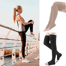 Load image into Gallery viewer, Dr Sock Soothers Socks, Casiz Doctor Developed Copper Infused Foot Compression Sleeves for Plantar Fasciitis Achilles Ankle Anti Fatigue Black XXL