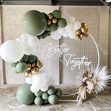 Load image into Gallery viewer, 146 Pieces Sage Green Gold Ivory White Balloon Garland Arch Kit, Baby Shower Wedding Jungle Theme Balloons Party Decorations Supplies Unisex Boy Girls, Sage Olive Green Gold Ivory White Balloons