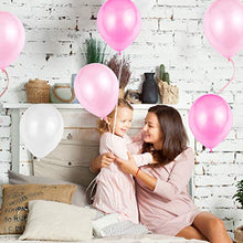 Load image into Gallery viewer, JOJOR Pink Balloon,100 Pieces Baby Pink & Pale Pink & White Balloon Helium 12 Inch for 1st Birthday ,Wedding Engagement, Disney Princess, Baby Shower, Hen Party, Girl's Christening Party Decoration