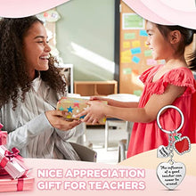 Load image into Gallery viewer, Teacher Gifts for Women Thank You Teacher Keychain Teacher Appreciation Gifts Teacher Gifts Keychain Jewelry Accessories Teacher Presents for Women Teachers Birthday Valentine New Year (Heart Style)