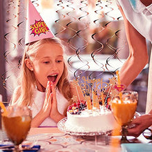 Load image into Gallery viewer, Rose Gold and Pink Birthday Party Decorations Set with Happy Birthday Banner,DIY Cake Topper,Circle Dots Garland,Hanging Swirls,Tissue Paper Pompoms,Paper Tassels Garland,Confetti Balloons