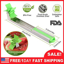 Load image into Gallery viewer, Upgrade Windmill Watermelon Cutter Premium Stainless Steel Watermelon Cubes Slicer Ergonomic Handle Tongs Creative Cutter Knife Corer Fruit Tools Kitchen Gadgets Best Kitchen Gifts Tool