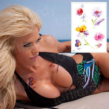 Load image into Gallery viewer, Waterproof Tattoo Stickers Bikini Peony Tattoo Body Art Flower Rose Tattoo Fake Water Transfer Tattoo Temporary Tatoo Leg Arm,TH267