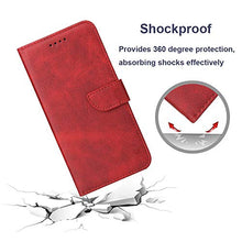 Load image into Gallery viewer, LOLFZ Wallet Case for iPhone 7 iPhone 8 iPhone SE 2020 SE 2022, Vintage Leather Book Case with Card Holder Kickstand Magnetic Closure Flip Case Cover for iPhone 7/8/SE 2020/SE 2022 - Red