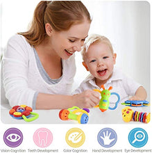 Load image into Gallery viewer, Rattle Teether Set Baby Toy - Sensory Baby Toy 0-12 Months Shaker Grab Rattle Baby Infant Newborn Toys Early Educational Toys for 3 6 9 12 Month Boys Girls