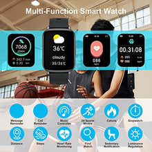 Load image into Gallery viewer, Smart Watch Men Women, 1.69" Fitness Tracker with Sleep Heart Rate Monitor, 24 Sports Modes Fitness Watch Calorie Counter Pedometer for Android iOS, Stopwatch IP68 Waterproof Smart Watches Shared GPS