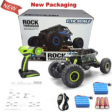 Load image into Gallery viewer, SZJJX RC Crawler Car Toy Gift for 6-12 Years Old Kids, 2.4Ghz 4WD Off-Road Remote Control Car Monster Truck Toy with 2 Batteries for Boys Girls-Green
