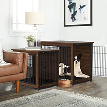 Load image into Gallery viewer, Bingopaw Wooden Dog Crate, Small Dog Cage End Table Pet Crate Furniture with Floor Tray 24inch