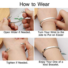 Load image into Gallery viewer, Teacher Appreciation Gifts Teacher Cuff Bracelet Gifts Charm Cuff Jewellery Gifts for Women Teacher Bangle for Teachers Day Teacher Appreciation Week Present (34 Teacher Plant Seeds)