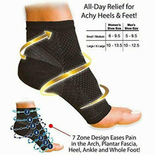 Load image into Gallery viewer, 6 Pairs Dr Sock Soothers Socks Anti Fatigue Compression Foot Sleeve Support Brace Sock (S/M)