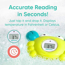 Load image into Gallery viewer, Aycorn Digital Baby Bath and Room Thermometer. Fast and Accurate Water Readings with LED Warning Alarm Ensures Your Child's Safety. Cute Floating Bathtub Toy Makes Perfect Bathtime Fun for Infants
