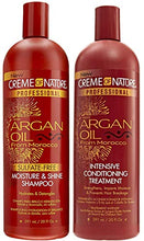 Load image into Gallery viewer, Creme of Nature Argan Oil Sulfate-Free Moisture & Shine Shampoo 591ml & Argan Oil Intensive Conditioning Treatment 591ml