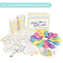 Load image into Gallery viewer, Baby Shower Bundle - 7 Hilarious Baby Shower Games (classy party games pack for 1-20 guests - unisex/girls/boys)