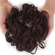 Load image into Gallery viewer, FLORATA Updo Hairpiece Curly Messy Hair Bun Extensions Donut Chignons Hair Extension Hair Scrunchie Scrunchy Up Do Ponytail Extension Hair Piece Wig